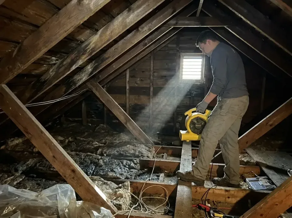 attic-water-damage-drying-proc-007 — frequently asked questions, Emergency Water Extraction & 24/7 Flood Response in Lenoir…
